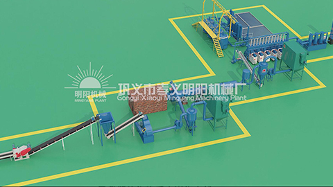 生物質(zhì)制棒生產(chǎn)線-三維動畫視頻